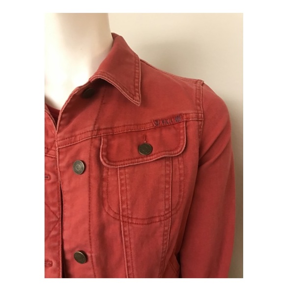 Pre-Loved Ralph Lauren Jeans Co. Red Denim Jean Jacket - Picture 4 of 6